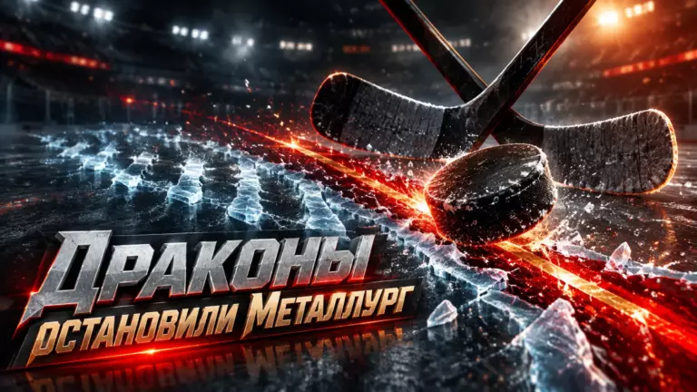 Хоккейная иллюстрация к новости: «Шанхайские Драконы» прервали пятиматчевую победную серию «Металлурга»