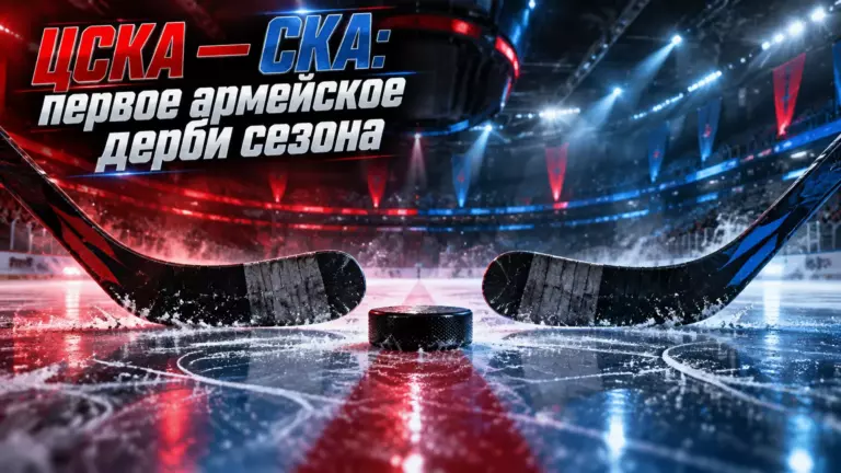 Хоккейная иллюстрация к новости: ЦСКА с серией из пяти побед примет СКА в первом армейском дерби сезона