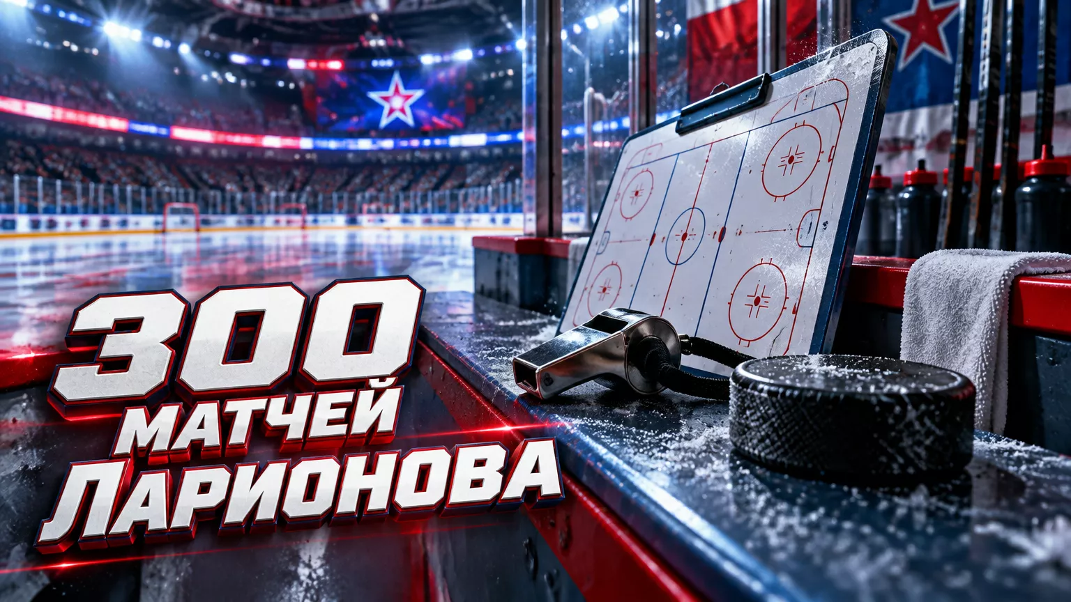 Хоккейная иллюстрация к новости: Игорь Ларионов проведёт 300-й матч в КХЛ в игре СКА с «Адмиралом»