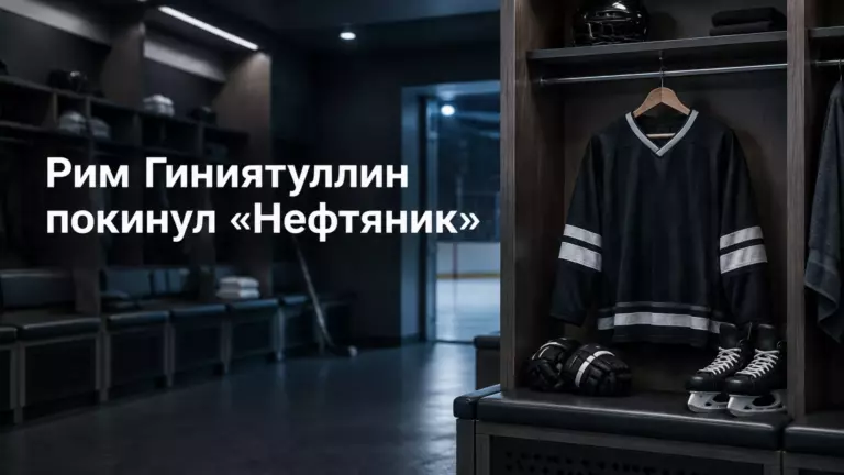 Хоккейная иллюстрация к новости: Рим Гиниятуллин покинул «Нефтяник» по собственной инициативе