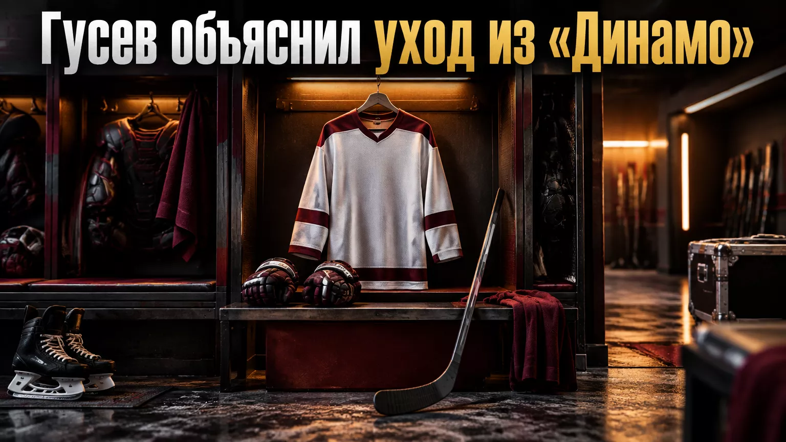 Хоккейная иллюстрация к новости: Никита Гусев заявил, что «Динамо» выбрало путь развития без него