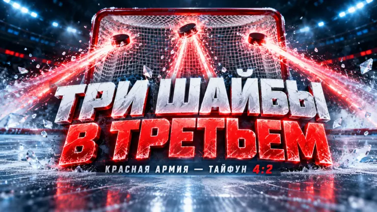 Изображение к новости: Три шайбы за третий период: «Красная Армия» вырвала победу у «Тайфуна»