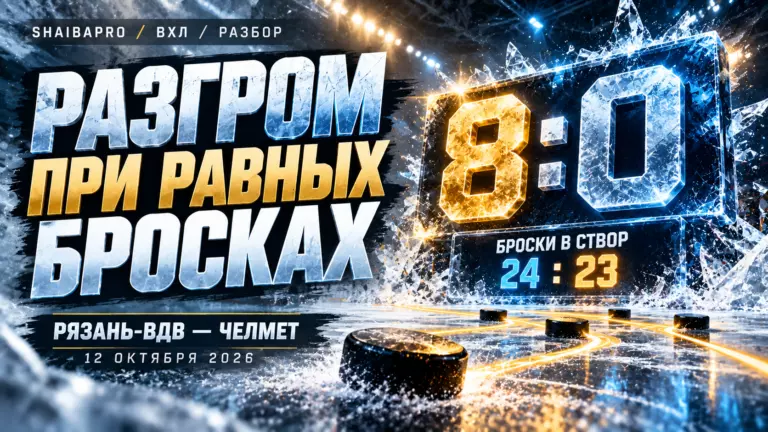 Изображение к новости: 8:0 при бросках 24:23: как «Рязань-ВДВ» разгромила «Челмет»