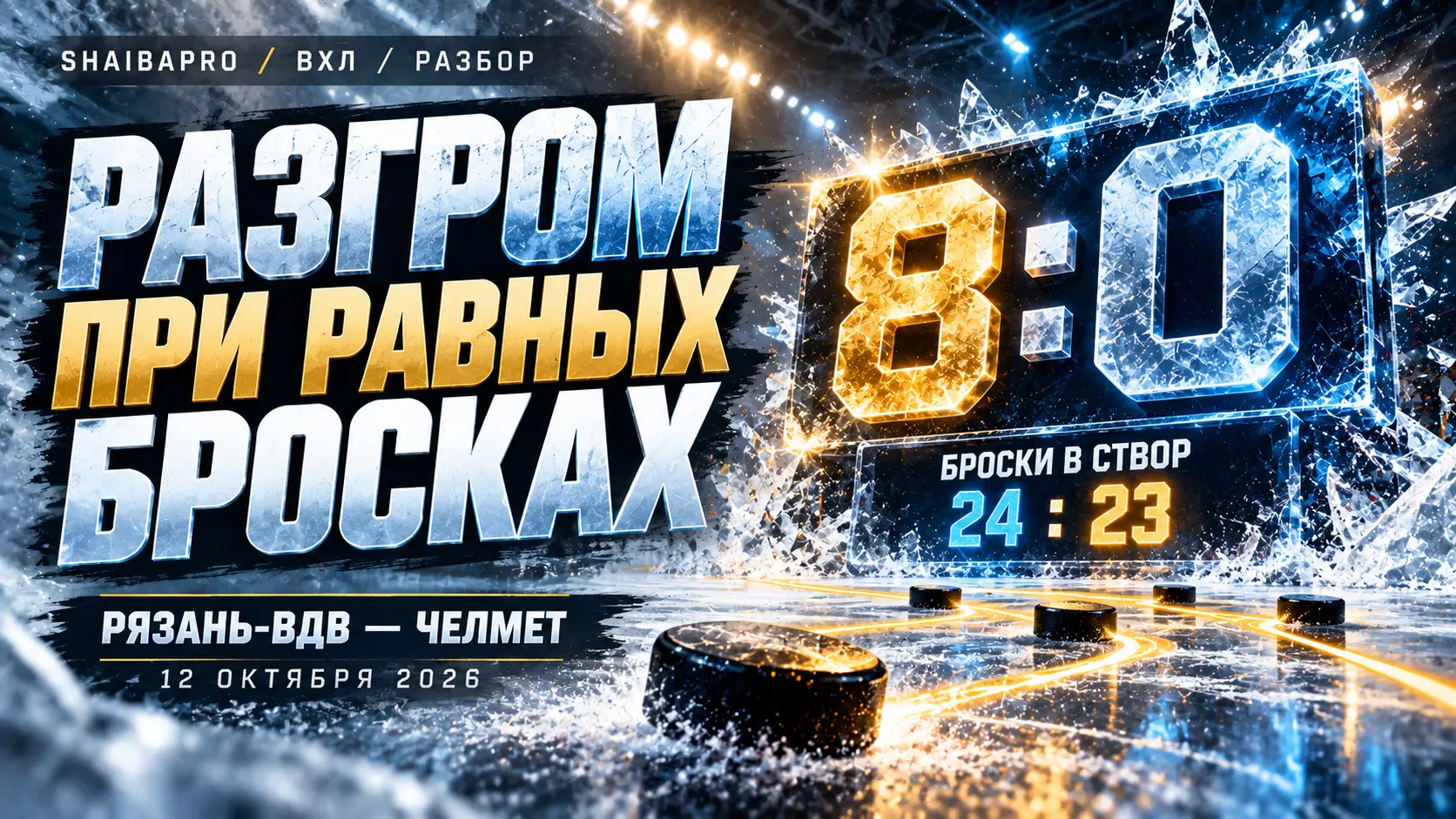 Изображение к новости: 8:0 при бросках 24:23: как «Рязань-ВДВ» разгромила «Челмет»