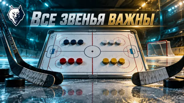 Хоккейная иллюстрация к новости: Гришин объяснил принцип формирования звеньев «Нефтехимика»
