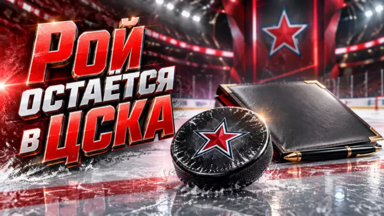 Хоккейная иллюстрация к новости: ЦСКА продлил контракт с Джереми Роем до конца сезона-2028/29